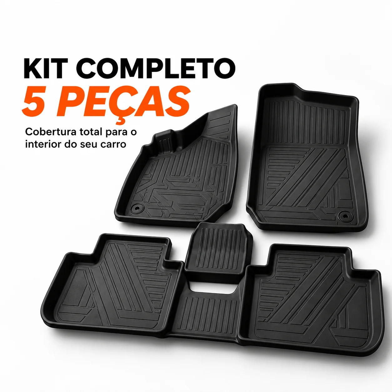 Kit completo de 5 peças para o interior do carro